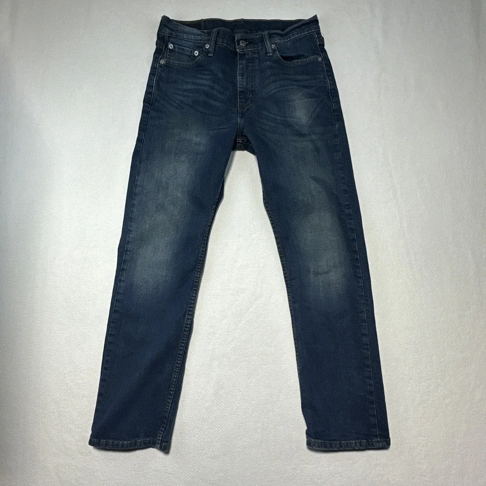 Levi's 513 Slim Straight Jeans Men's 30x30 Dark Indigo Wash Modern Stretch